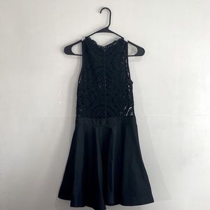 windsor black skater mini dress in size medium